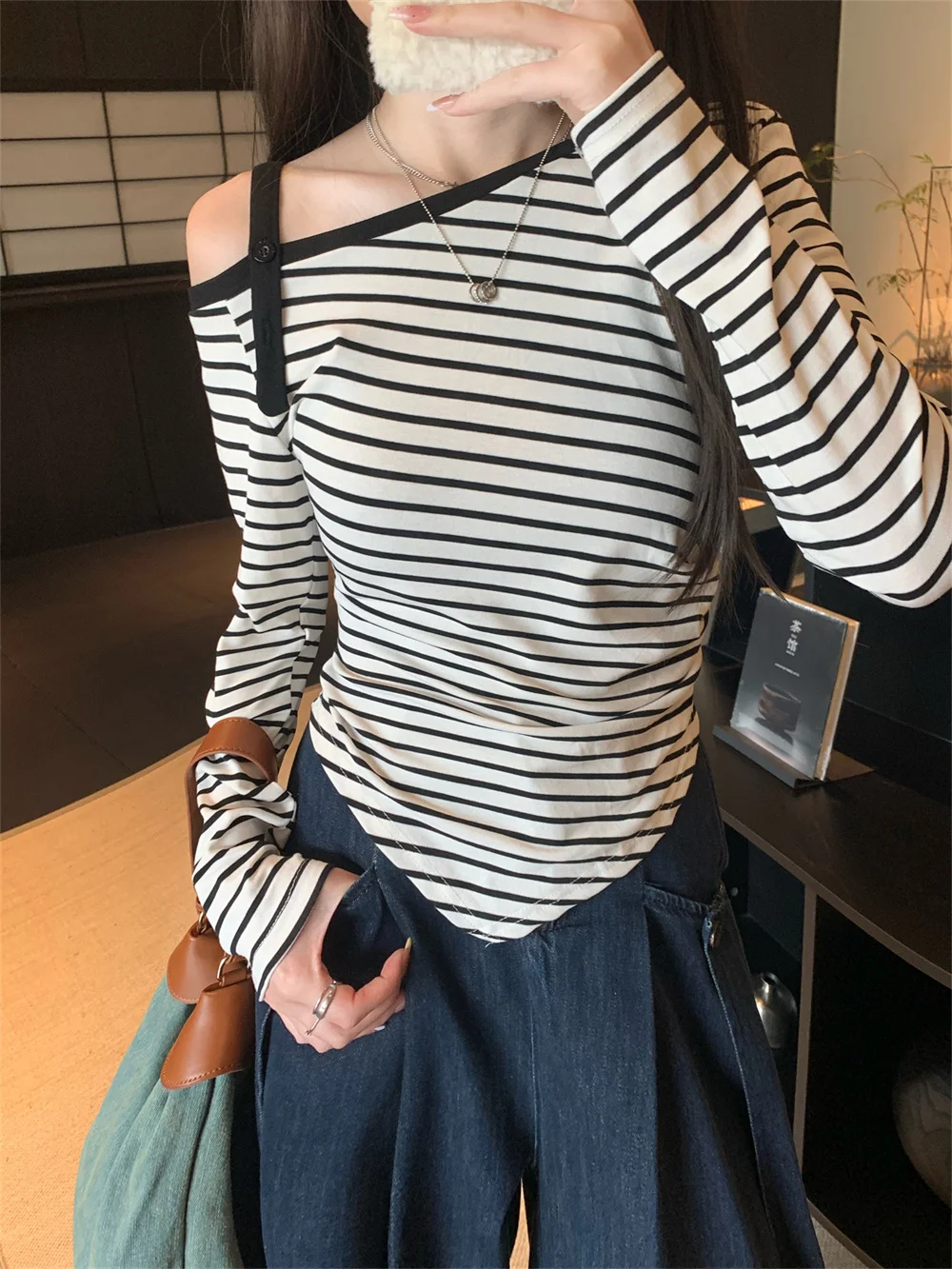 Off Irregular oulder Long Sve T-irt Women's Base Layer irt Slim Fit oulder Exposure Autumn Sweet And Spicy
Off Irregular oulder Long Sve T-irt Women's Base Layer irt Slim Fit oulder Exposure Autumn Sweet And Spicy