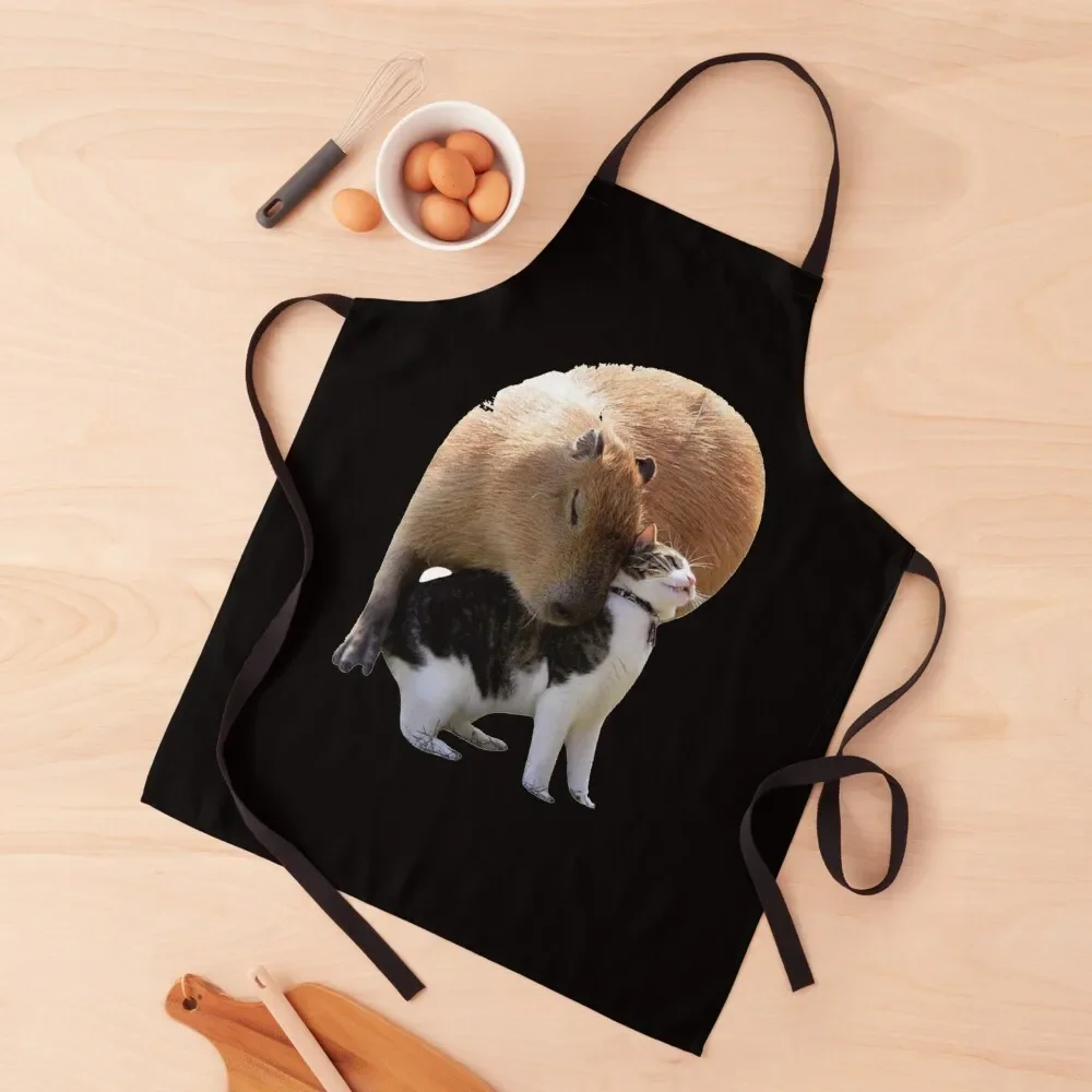 Capybara with Cat , Capybara Gift , Capybara Family Apron Women's Home Clothes cooks clothes Waterproof Kitchen Woman Apron
Capybara with Cat , Capybara Gift , Capybara Family Apron Women's Home Clothes cooks clothes Waterproof Kitchen Woman Apron