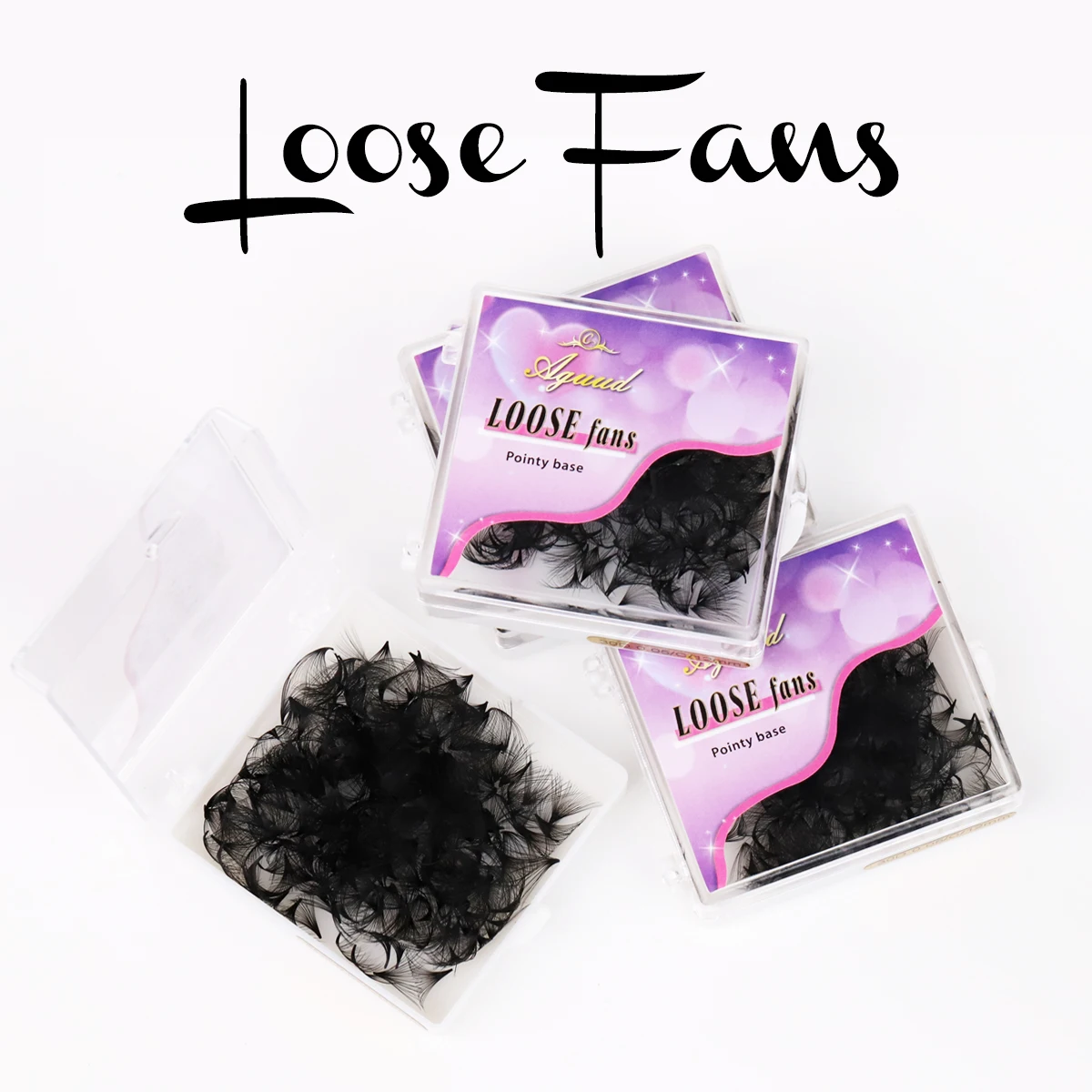 AGUUD 30D 40D Loose Fans Lash 7mm Sharp Thin Russian Volume Eyelash Pointy Base Medium Stem Premade Eyelash Extensions
AGUUD 30D 40D Loose Fans Lash 7mm Sharp Thin Russian Volume Eyelash Pointy Base Medium Stem Premade Eyelash Extensions