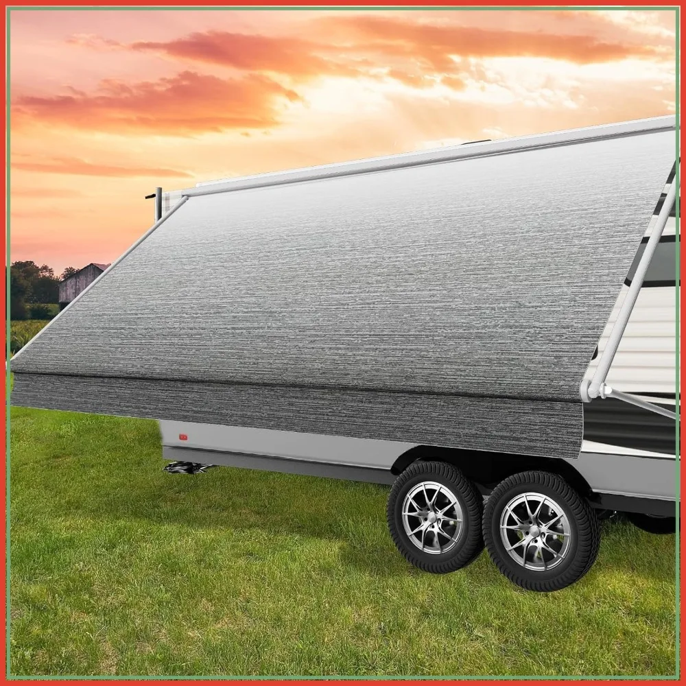 Heavy-Duty 15ft RV Awning Replacement Fabric - 19.5oz Vinyl, UV-Resistant & Waterproof, Universal Fit
Heavy-Duty 15ft RV Awning Replacement Fabric - 19.5oz Vinyl, UV-Resistant & Waterproof, Universal Fit