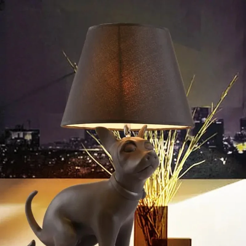 Modern Designer LED Floor Lamps Resin Big Dog Fabric Lampshade Stand Lights Bedroom Adorn Creativity Poop Puppy Black Desk Lamps
Modern Designer LED Floor Lamps Resin Big Dog Fabric Lampshade Stand Lights Bedroom Adorn Creativity Poop Puppy Black Desk Lamps