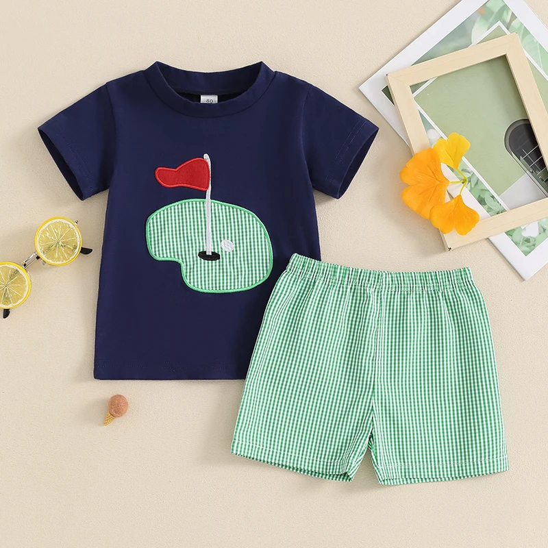 2024-03-18 Lioraitiin Toddler Boys Summer Outfits Golf Embroidered Short Sleeve Tops and Elastic Waist Plaid Shorts Clothes Set
2024-03-18 Lioraitiin Toddler Boys Summer Outfits Golf Embroidered Short Sleeve Tops and Elastic Waist Plaid Shorts Clothes Set