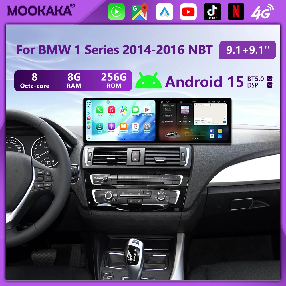 Автомобильный радиоприемник с двойным экраном для BMW 1 серии 2014 2015 2016 NBT Android Авто Мультимедийный плеер Navi GPS Carplay Auto WIFI DSP Carplay
Автомобильный радиоприемник с двойным экраном для BMW 1 серии 2014 2015 2016 NBT Android Авто Мультимедийный плеер Navi GPS Carplay Auto WIFI DSP Carplay