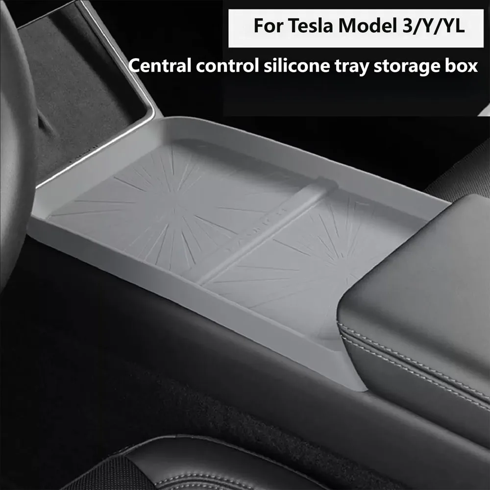 For Tesla Model 3/Y/YL Silicone Central Control Tray Anti-slip Storage Box Interior Products
For Tesla Model 3/Y/YL Silicone Central Control Tray Anti-slip Storage Box Interior Products