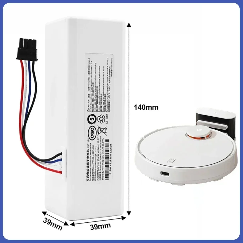 14.4V Vacuum Cleaner Battery 9.8AH For Xiaomi 1C Robot P1904-4S1P-MM Mijia Mi STYTJ01ZHM Vacuum Cleaner Sweeping Mopping Robot
14.4V Vacuum Cleaner Battery 9.8AH For Xiaomi 1C Robot P1904-4S1P-MM Mijia Mi STYTJ01ZHM Vacuum Cleaner Sweeping Mopping Robot