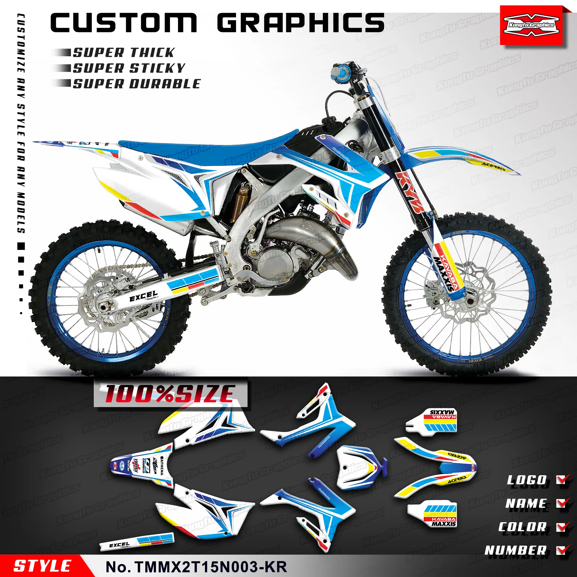 KUNGFU GRAPHICS Sticker Sheet Adhesive Decals for TM Racing MX 2T 125 144 250 300 450 2015 2016 2017 2018 2019 2020 2021,Blue
KUNGFU GRAPHICS Sticker Sheet Adhesive Decals for TM Racing MX 2T 125 144 250 300 450 2015 2016 2017 2018 2019 2020 2021,Blue