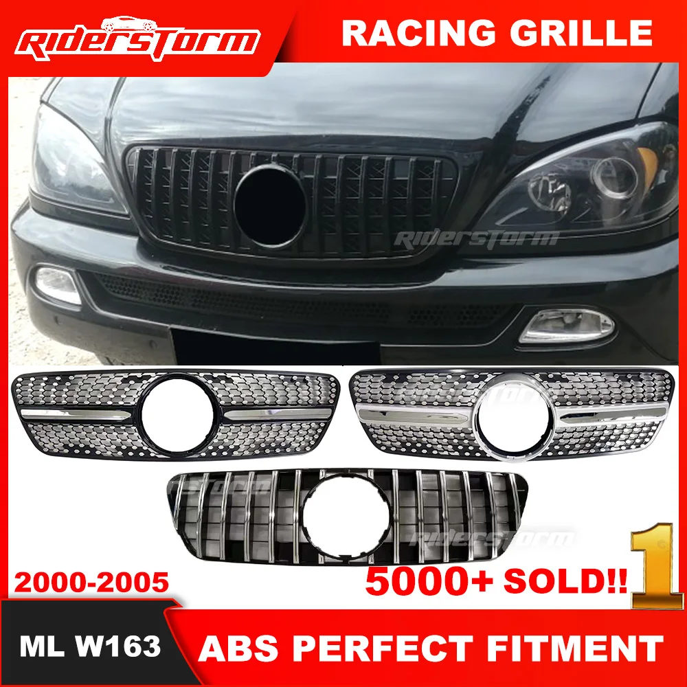 2000-2005 Year ML W163 Diamond Grille For mercede Ml class W163 ML250 ML300 W163 GT Grid Front Bumper Diamond Style Grille
2000-2005 Year ML W163 Diamond Grille For mercede Ml class W163 ML250 ML300 W163 GT Grid Front Bumper Diamond Style Grille