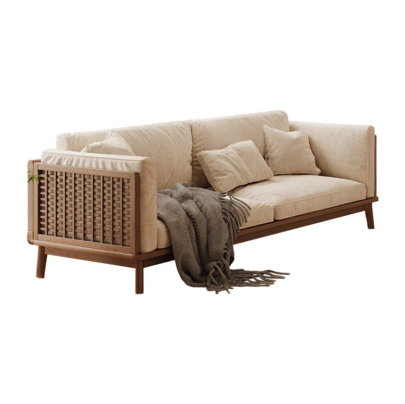 Aesthetic all-solid wood sofa living new Chinese furniture wooden tea house reception walnut fabric
Aesthetic all-solid wood sofa living new Chinese furniture wooden tea house reception walnut fabric
