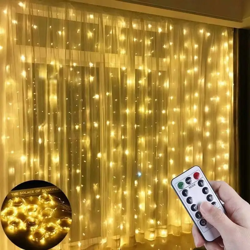 USB Operated Curtain String Lights with Remote Control, Waterproof Copper Wire Fairy Lights for Bedroom Window Party Wedding Hol
USB Operated Curtain String Lights with Remote Control, Waterproof Copper Wire Fairy Lights for Bedroom Window Party Wedding Hol