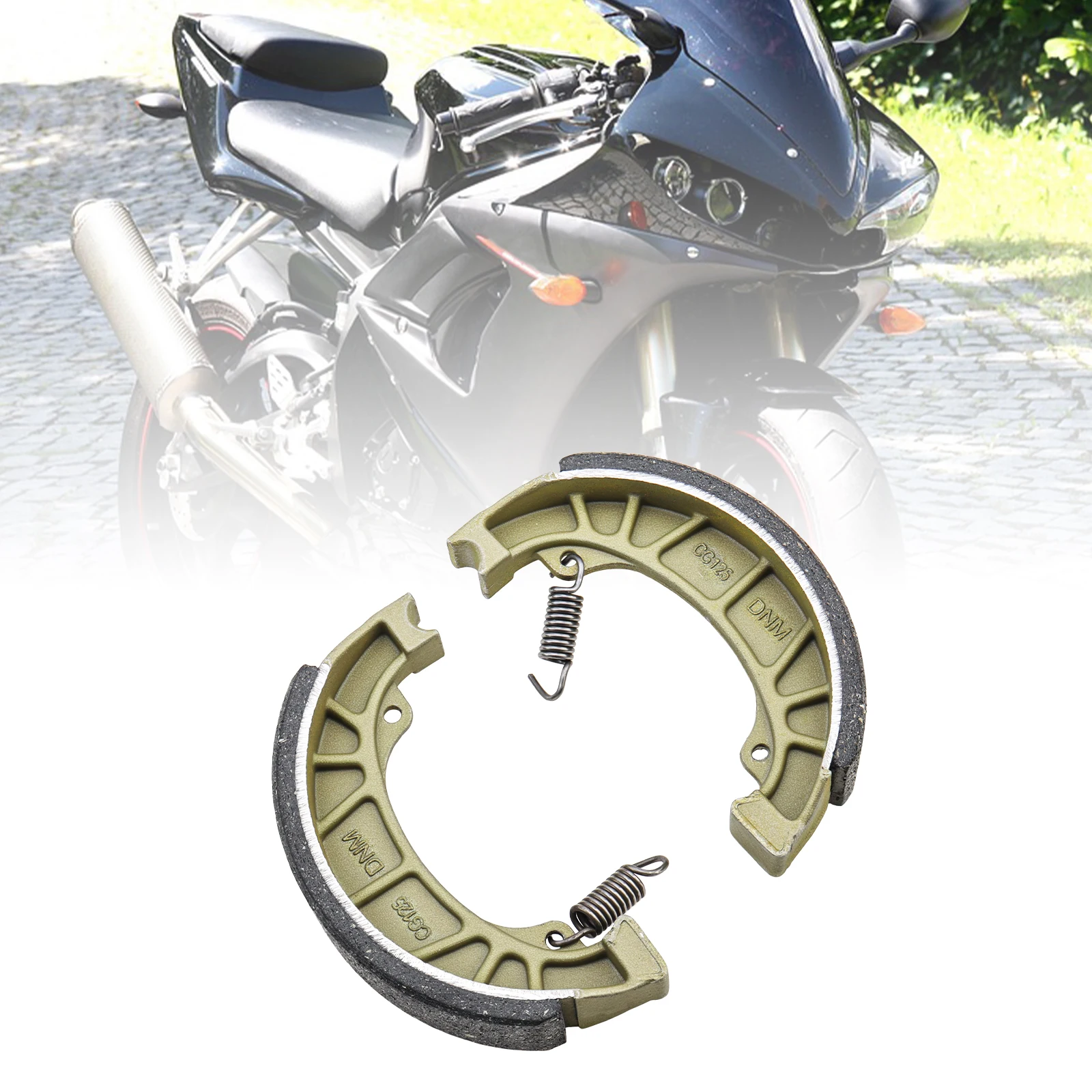 CT200U 105mm Front Rear Brake Drum Shoe Pad for 6.5Hp 196cc MB165 MB200 BT200X Motorsports GY6 49cc 50cc Scooter Moped ATV
CT200U 105mm Front Rear Brake Drum Shoe Pad for 6.5Hp 196cc MB165 MB200 BT200X Motorsports GY6 49cc 50cc Scooter Moped ATV
