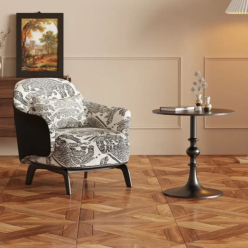 Nordic Light Luxury Medieval Style Living Room Retro Business Sofa Cafe Single Chair American Casual European Style
Nordic Light Luxury Medieval Style Living Room Retro Business Sofa Cafe Single Chair American Casual European Style