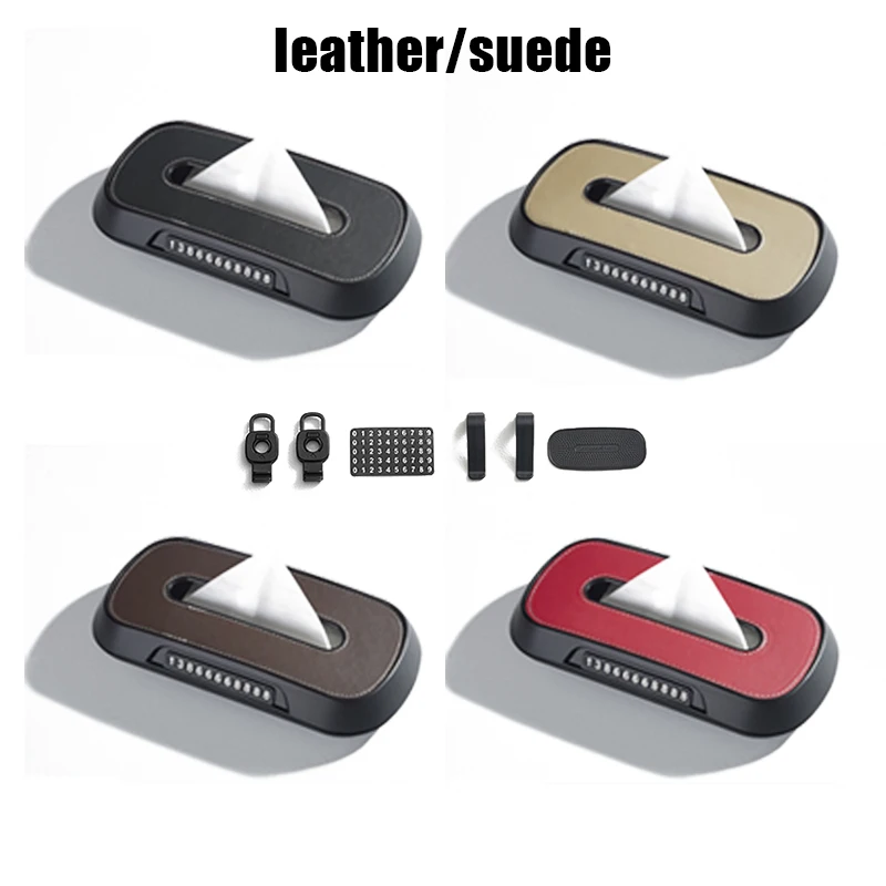 Car Visor Leather Tissue Holder Car Tissue Box Parking Number Plate Interior Storage Box for Tesla Bmw Mercedes Benz Volkswagen
Car Visor Leather Tissue Holder Car Tissue Box Parking Number Plate Interior Storage Box for Tesla Bmw Mercedes Benz Volkswagen