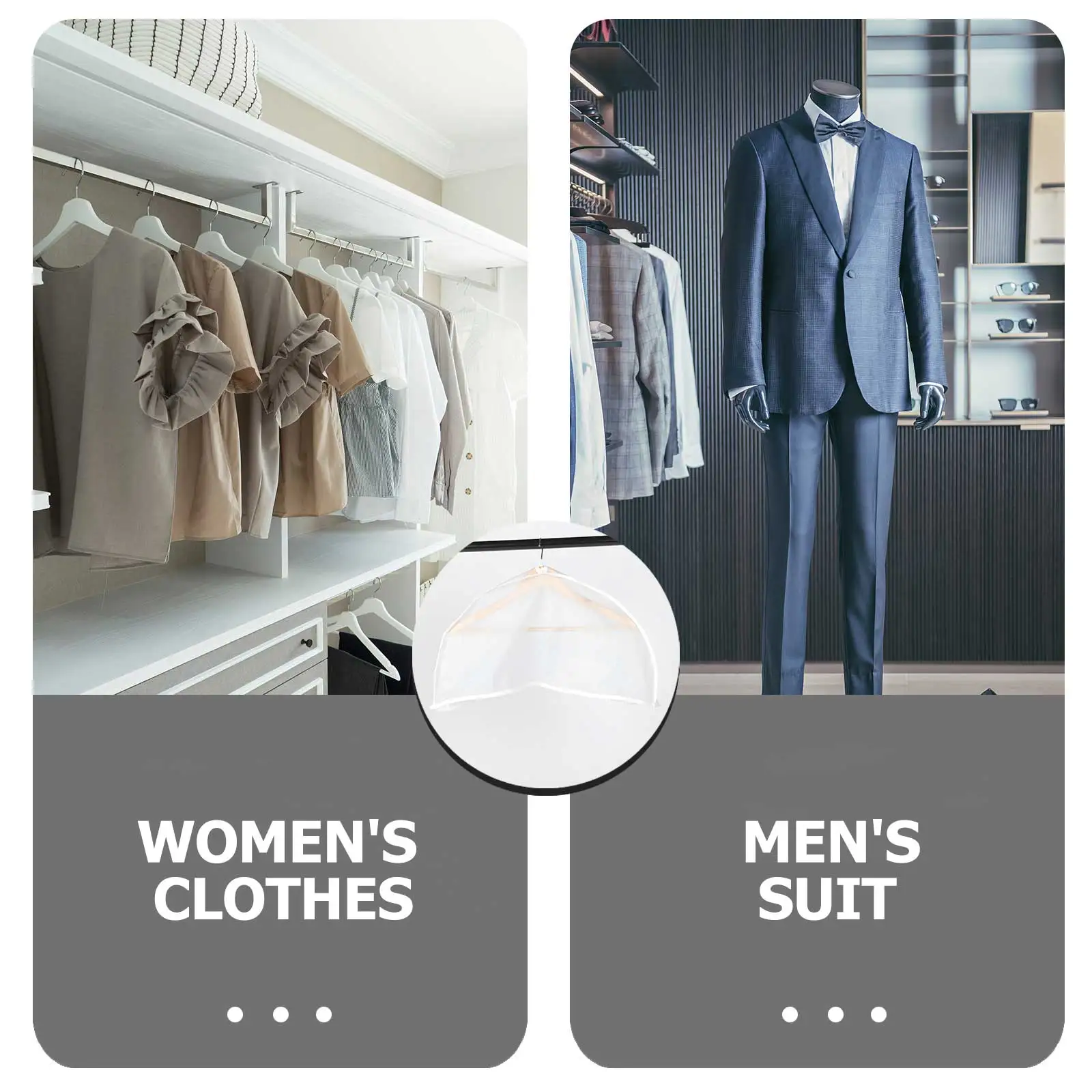 5Pcs Thick Transparent Clothes Covers Breathable Garment Storage Bag Suit Coat Protectors Closet Hanging Organizer 
5Pcs Thick Transparent Clothes Covers Breathable Garment Storage Bag Suit Coat Protectors Closet Hanging Organizer