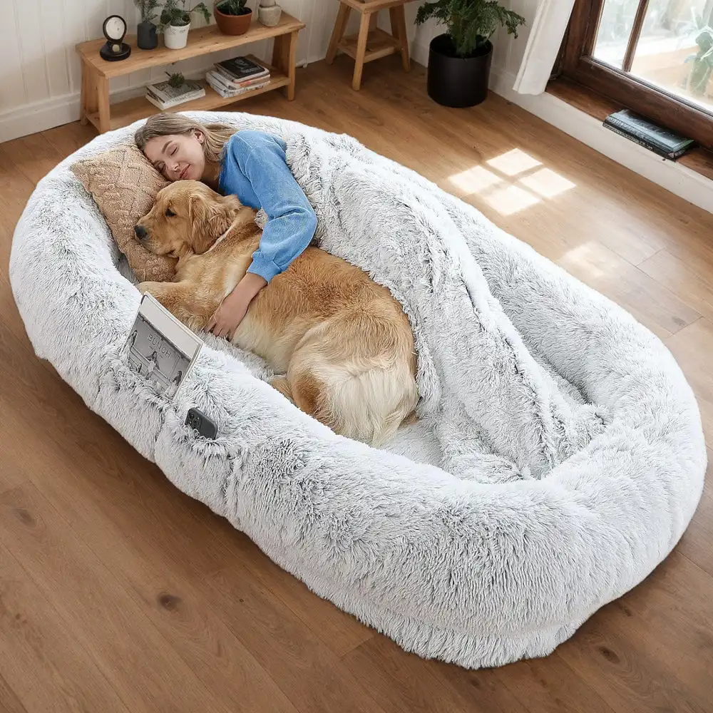 Human Dog Bed, Washable Faux Fur Dog Bed for People Doze Off, Napping Orthopedic Dog Bed,71”x45”x14” Size Fits You and Pets (
Human Dog Bed, Washable Faux Fur Dog Bed for People Doze Off, Napping Orthopedic Dog Bed,71”x45”x14” Size Fits You and Pets (