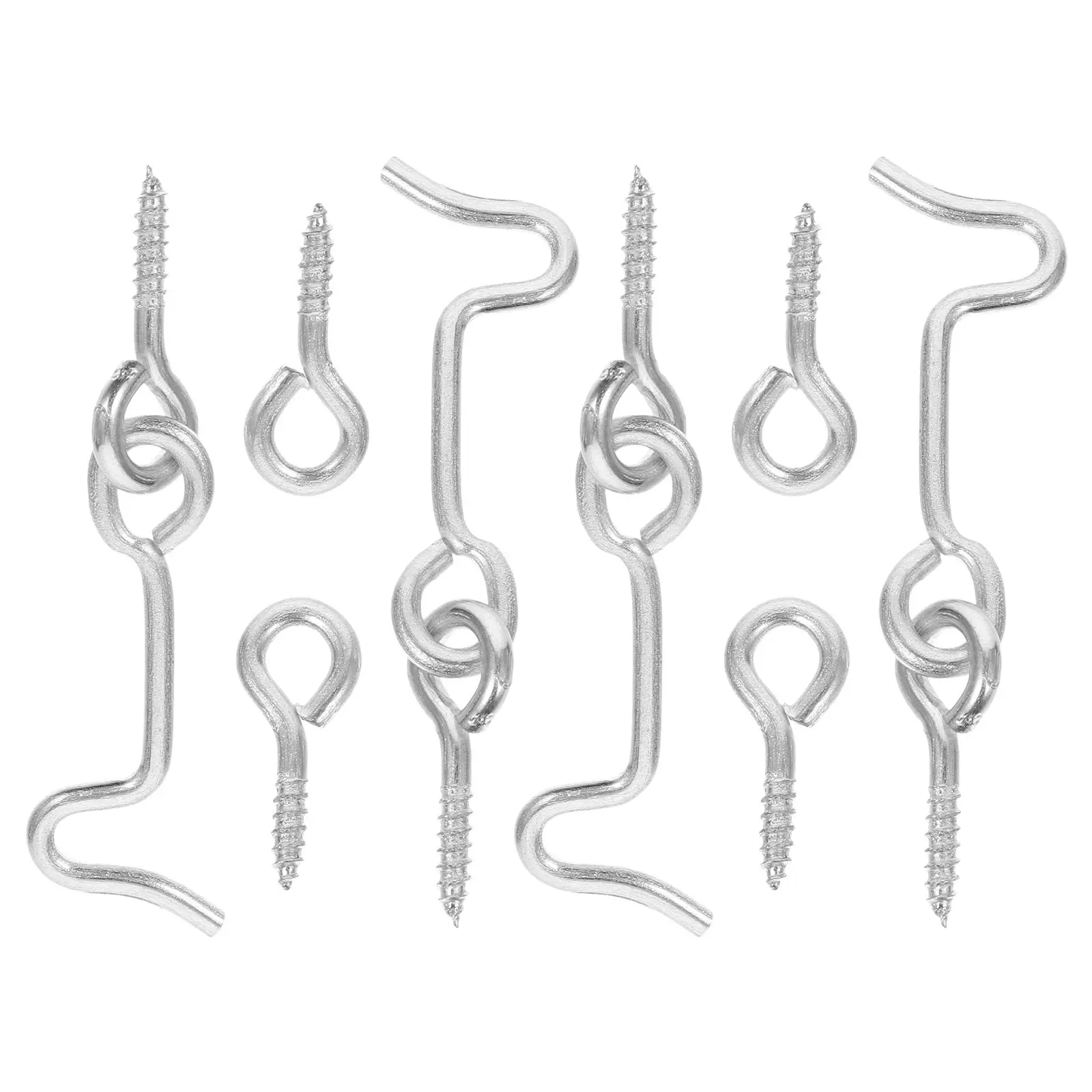 4 set Door Hook 1.5inch Sturdy Cabin Catches Eye Latch Safety Carbon Steel Window Locks Screen Door Latch Hardware
4 set Door Hook 1.5inch Sturdy Cabin Catches Eye Latch Safety Carbon Steel Window Locks Screen Door Latch Hardware