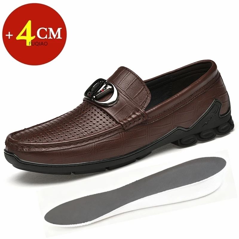 Breathable Comfortable Men 4cm Elevator Shoes Men Sneakers Black Brown Soft Genuine Leather Men Height Increase Taller Shoes
Breathable Comfortable Men 4cm Elevator Shoes Men Sneakers Black Brown Soft Genuine Leather Men Height Increase Taller Shoes