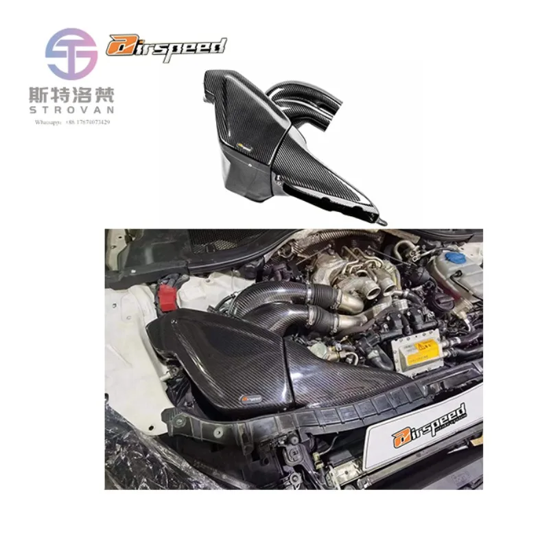 Airspeed Original Design Style 100% Dry Carbon Fiber Cold Air Intake System for S6 S7 RS6 RS7 C7 4.0T
Airspeed Original Design Style 100% Dry Carbon Fiber Cold Air Intake System for S6 S7 RS6 RS7 C7 4.0T