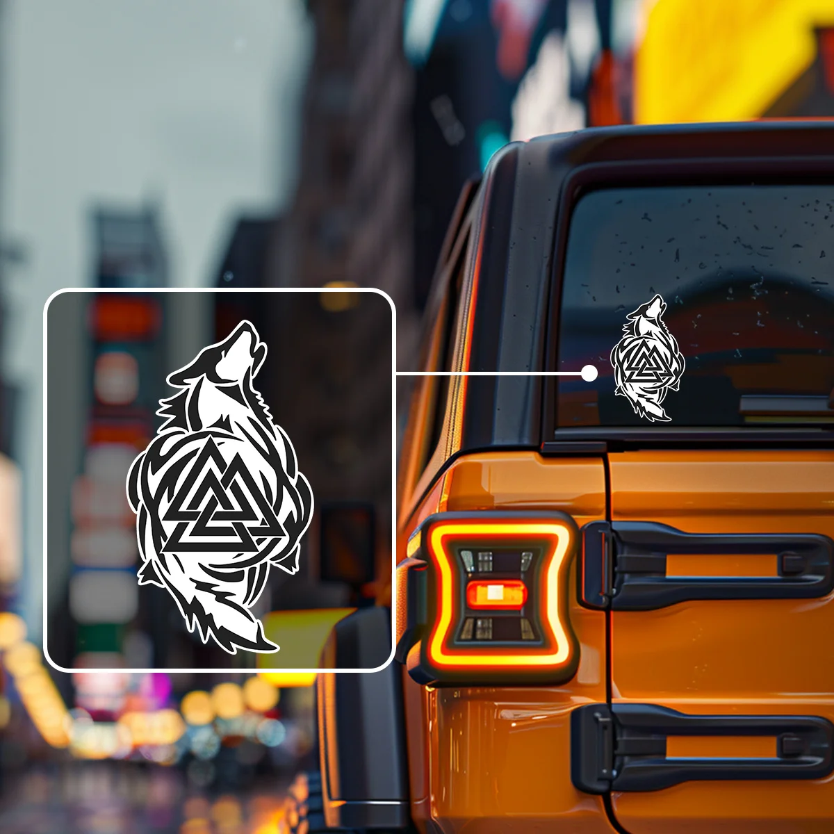1pc Valknut & Wolf Fenrir Viking Vinyl Sticker Norse Mythology Waterproof Decal for Motorcycle Helmet Body Fuel Tank
1pc Valknut & Wolf Fenrir Viking Vinyl Sticker Norse Mythology Waterproof Decal for Motorcycle Helmet Body Fuel Tank