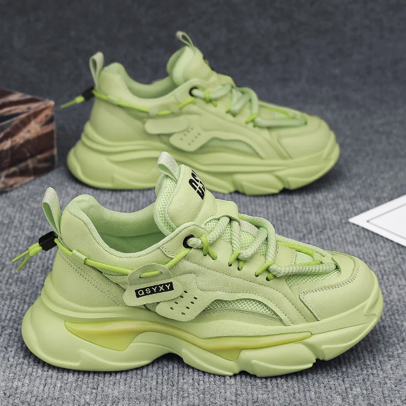 High Quality Men's Platform Shoes New Breathable Height-enhancing Dad Shoes 2025 High-end Green Casual Shoes Zapatos De Hombre
High Quality Men's Platform Shoes New Breathable Height-enhancing Dad Shoes 2025 High-end Green Casual Shoes Zapatos De Hombre