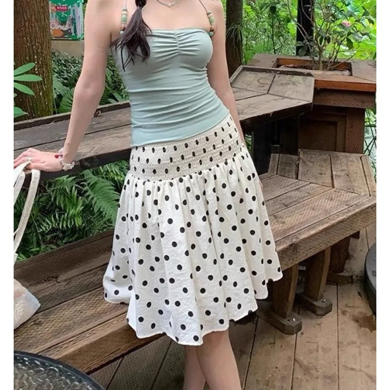 Apricot Polka Dot Skirt Lined Niche Retro Wear
Apricot Polka Dot Skirt Lined Niche Retro Wear