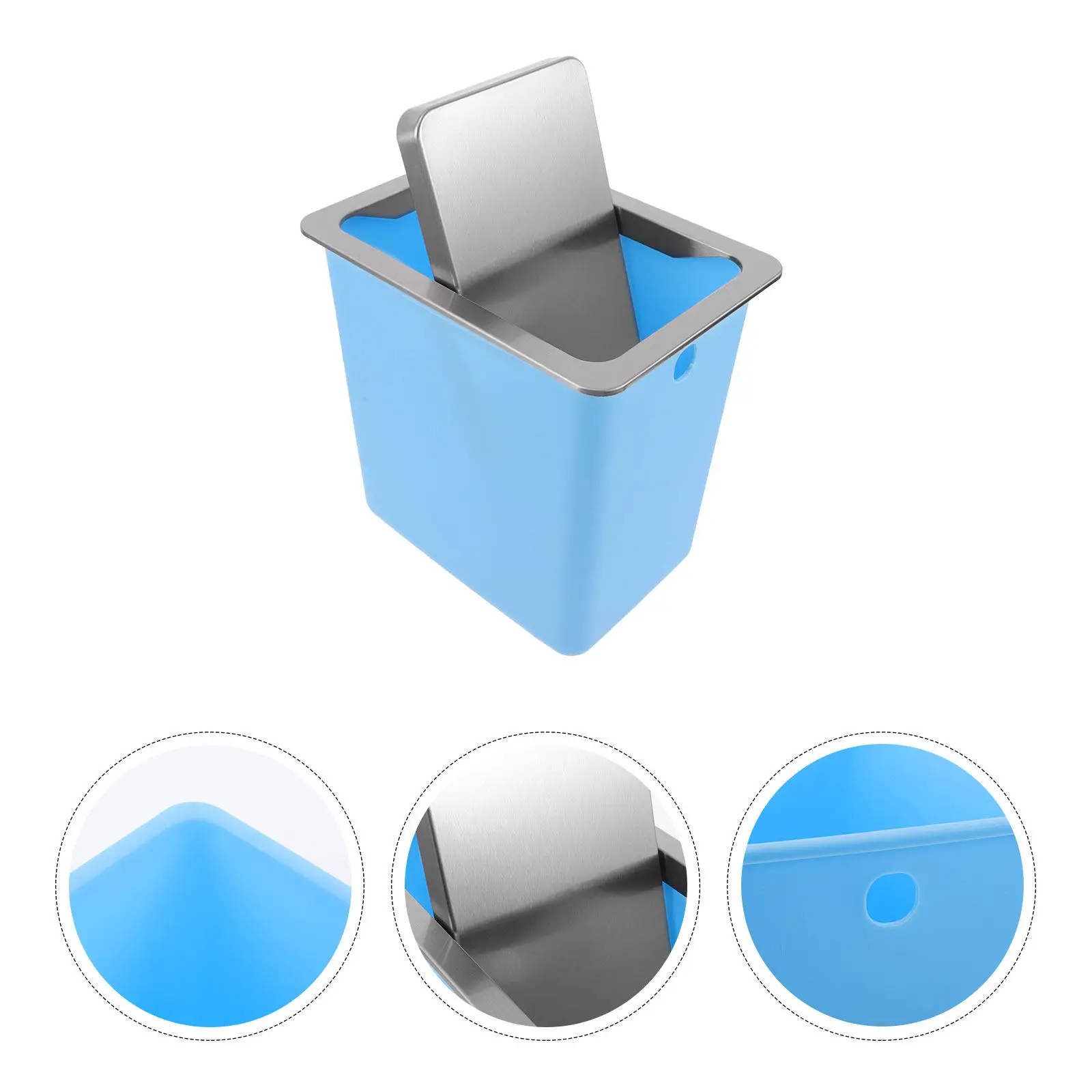 Встраиваемое мусорное ведро из нержавеющей стали с откидной крышкой для кухни, скрытый контейнер для отходов, герметичный
Встраиваемое мусорное ведро из нержавеющей стали с откидной крышкой для кухни, скрытый контейнер для отходов, герметичный