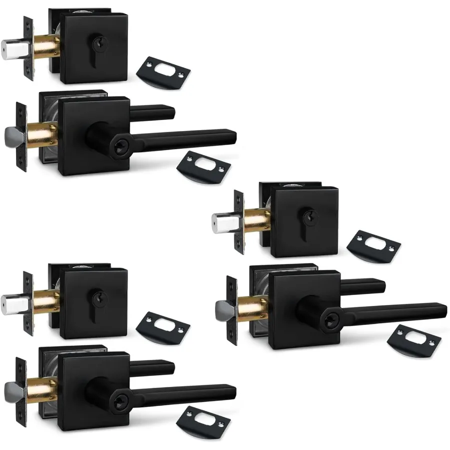 Сверхмощный комбинированный вход с квадратным ключом, засов и рычажной дверной ручкой черного цвета для входа и наружного спереди и офиса D
Сверхмощный комбинированный вход с квадратным ключом, засов и рычажной дверной ручкой черного цвета для входа и наружного спереди и офиса D