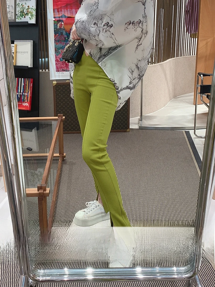 Mandyen High Waist Slimming Woolen Pants for Women Spring New Sle Casual Straight Leg Trousers with Slits Comfortable Fit
Mandyen High Waist Slimming Woolen Pants for Women Spring New Sle Casual Straight Leg Trousers with Slits Comfortable Fit
