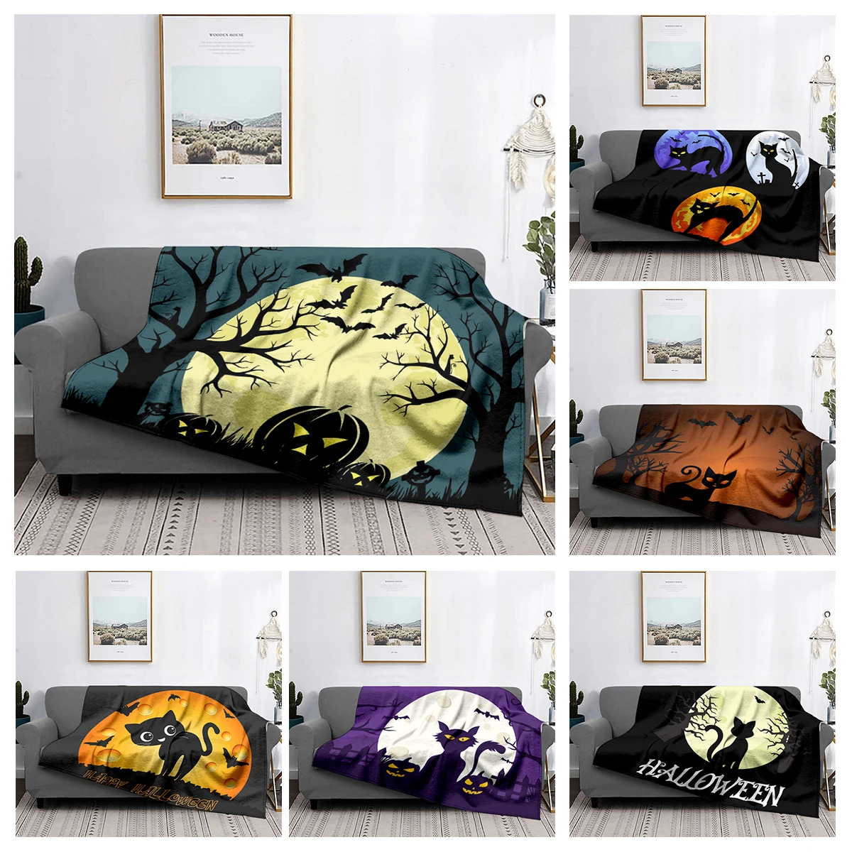 Home decoration plush Throw Sofa blanket Bedspread bed fluffy soft blankets decor Plaid Modern Halloween Autumn Pumpkin funny
Home decoration plush Throw Sofa blanket Bedspread bed fluffy soft blankets decor Plaid Modern Halloween Autumn Pumpkin funny