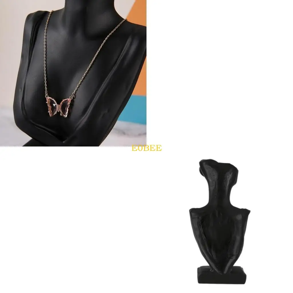 E0BE Stylish Neck Model Stand Necklace Showcases Stand Earrings Holder Resin Texture Jewelry Holder for Showcasing Necklaces
E0BE Stylish Neck Model Stand Necklace Showcases Stand Earrings Holder Resin Texture Jewelry Holder for Showcasing Necklaces