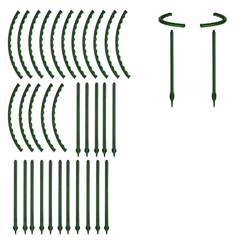 18 Pcs Plants Support Plants Pile Semicircular Plants Support Ring Garden Plants Support Pile For Tomato,Hydrangea,Etc
18 Pcs Plants Support Plants Pile Semicircular Plants Support Ring Garden Plants Support Pile For Tomato,Hydrangea,Etc