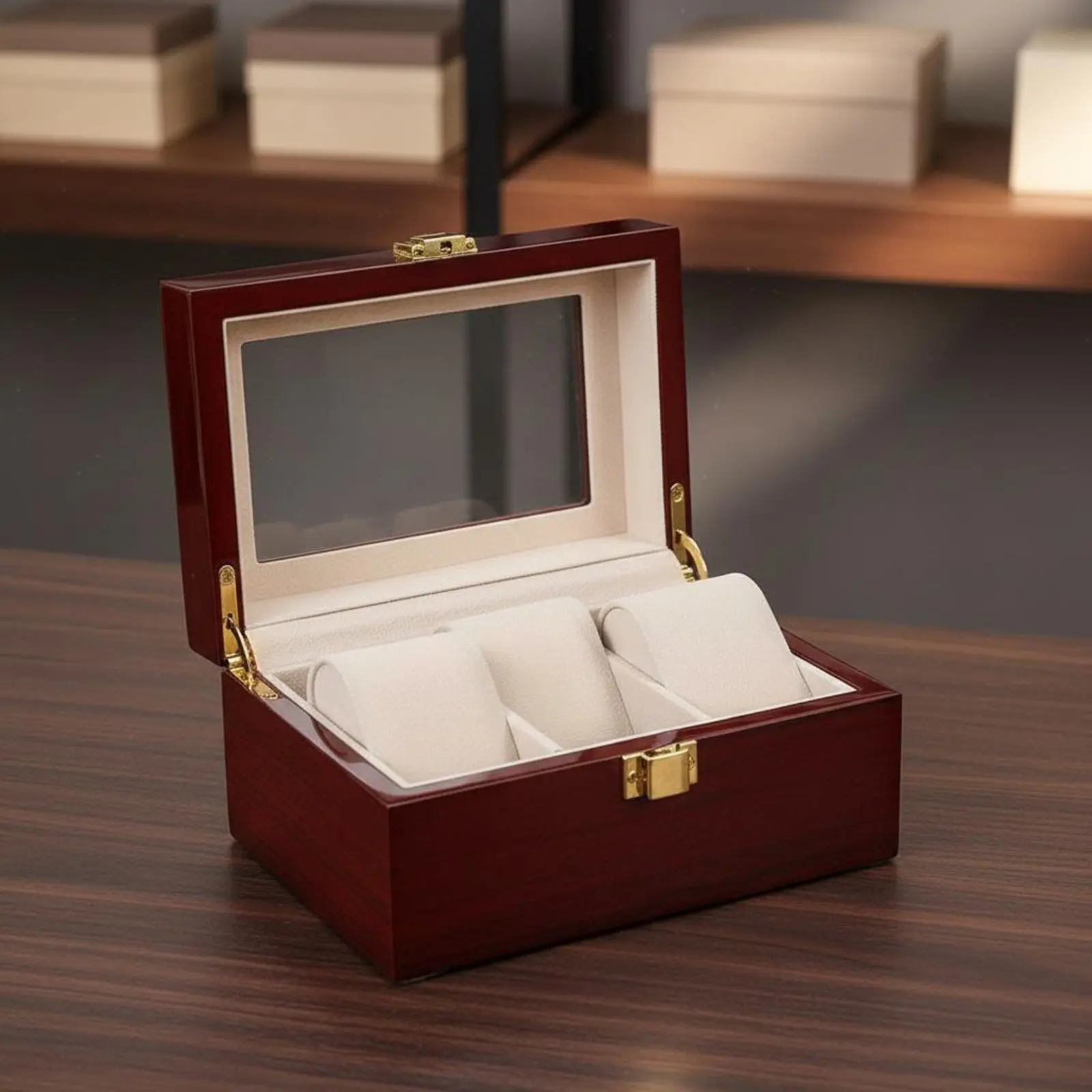 3 Compartment Watch Case Clean-Resistant 3 Compartment Watch Box Soft Interior Lining Removable Pillows
3 Compartment Watch Case Clean-Resistant 3 Compartment Watch Box Soft Interior Lining Removable Pillows