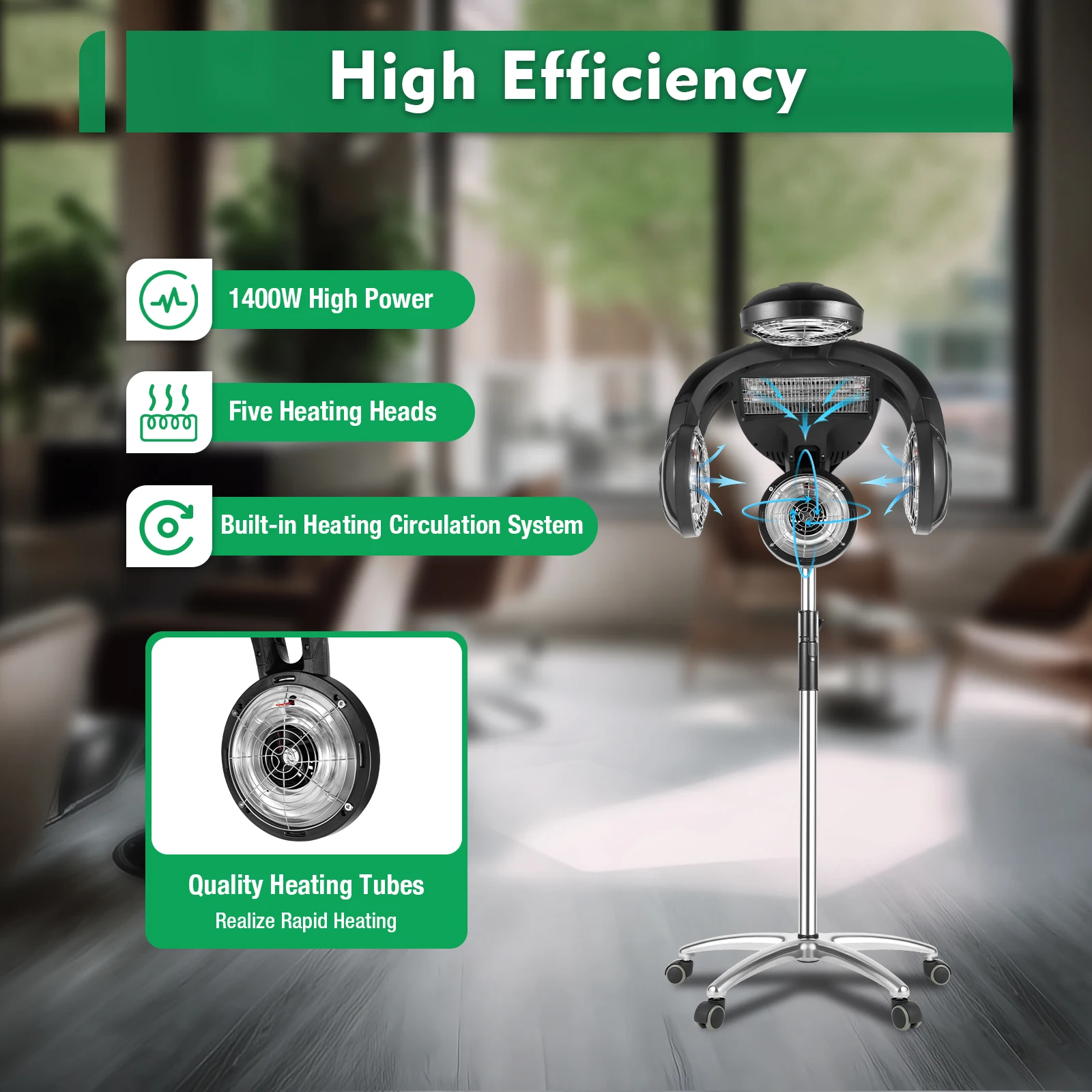 49,21-63,39 дюйма, черная парикмахерская, большой нагреватель для летающей тарелки, современная раскраска для химической завивки, фен с пятью нагревательными головками
49,21-63,39 дюйма, черная парикмахерская, большой нагреватель для летающей тарелки, современная раскраска для химической завивки, фен с пятью нагревательными головками