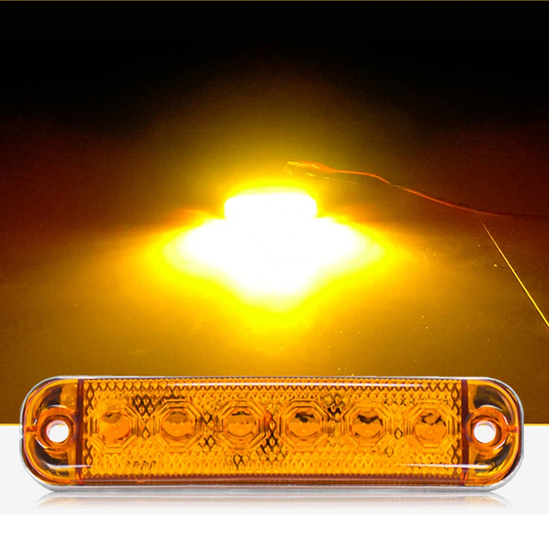 2PCS 6LEDs vehicle Warning Light Thin Style Strobe Flashing Side Indicator for Truck Car 12V-80V Yellow White Green Red Blue
2PCS 6LEDs vehicle Warning Light Thin Style Strobe Flashing Side Indicator for Truck Car 12V-80V Yellow White Green Red Blue