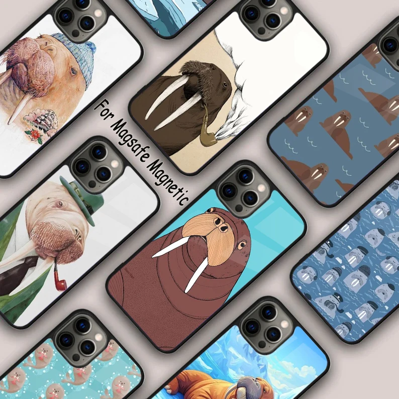 Милый магнитный чехол для телефона Walrus для APPLE iPhone 17 Air 16 14 13 12 Pro Max 15 Plus с беспроводной зарядкой и чехлом MagSafe
Милый магнитный чехол для телефона Walrus для APPLE iPhone 17 Air 16 14 13 12 Pro Max 15 Plus с беспроводной зарядкой и чехлом MagSafe