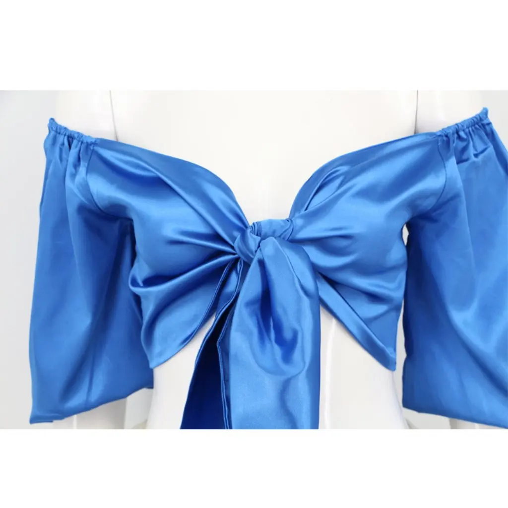 Летний женский атласный топ-труба со средним рукавом и открытыми плечами, v-образным вырезом, жилет с узлом кролика, сексуальный стиль для повседневной одежды
Летний женский атласный топ-труба со средним рукавом и открытыми плечами, v-образным вырезом, жилет с узлом кролика, сексуальный стиль для повседневной одежды