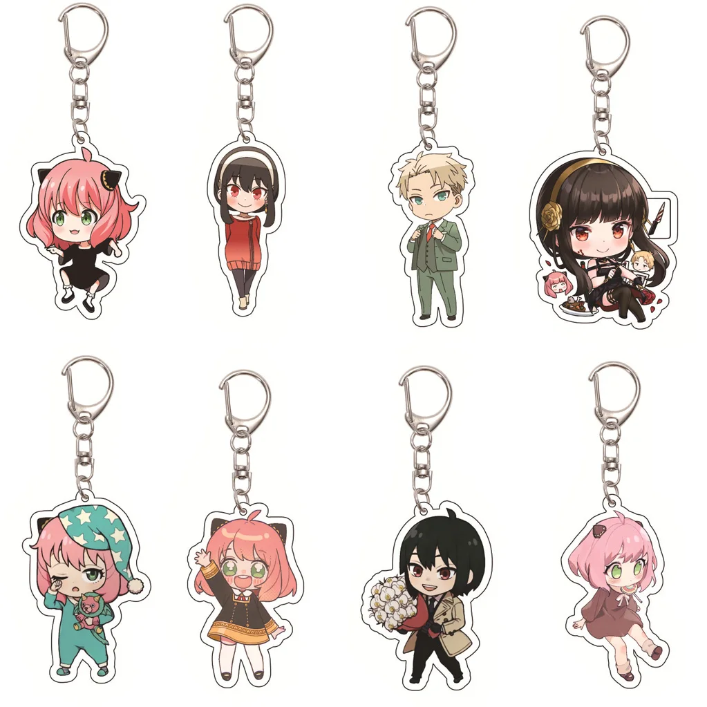 55MM Anime SPY×FAMILY Keychain Yor Forger Franky Franklin Anya Forger Loid Forger Becky Blackbell Keychain Christmas Gifts
55MM Anime SPY×FAMILY Keychain Yor Forger Franky Franklin Anya Forger Loid Forger Becky Blackbell Keychain Christmas Gifts