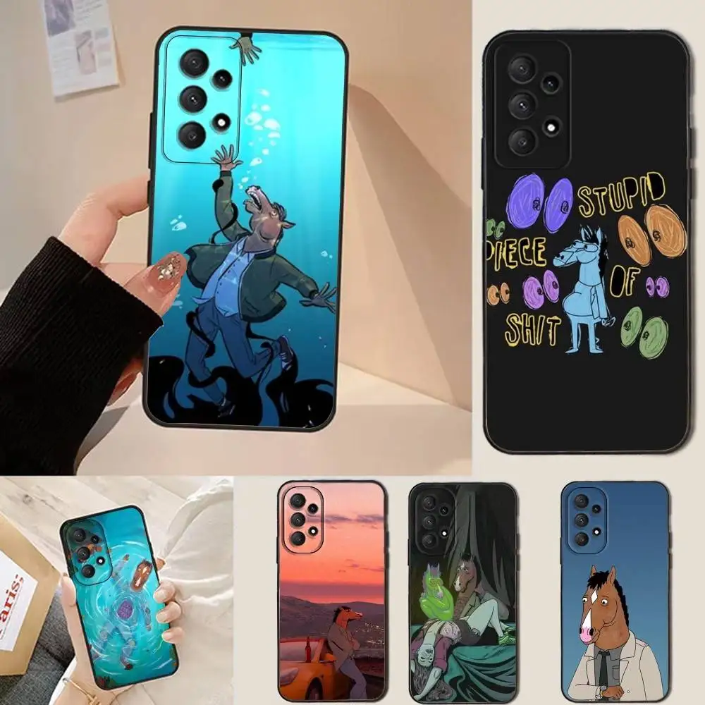 B- Bojack cartoon H-Horseman Phone Case For Samsung Galaxy A13,A21s,A22,A31,A32,A52,A53,A71,A80,Soft Black Shell 
B- Bojack cartoon H-Horseman Phone Case For Samsung Galaxy A13,A21s,A22,A31,A32,A52,A53,A71,A80,Soft Black Shell