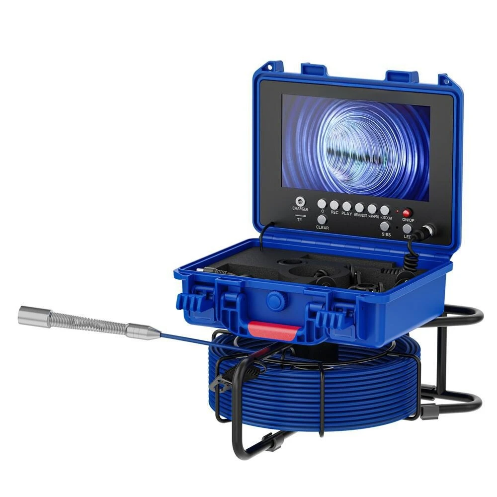 Cross-border 9-inch-23MM sewer industrial pipeline endoscope with meter meter image self-balancing 512 emission camera
Cross-border 9-inch-23MM sewer industrial pipeline endoscope with meter meter image self-balancing 512 emission camera
