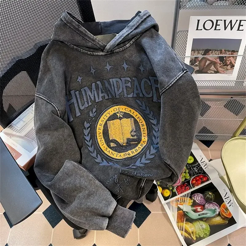 100% Cotton Hoodies Women Spring Autumn Trendy Hooded Coats American Vintage High Street Niche Hoodie Loose Hooded Couples Tops
100% Cotton Hoodies Women Spring Autumn Trendy Hooded Coats American Vintage High Street Niche Hoodie Loose Hooded Couples Tops