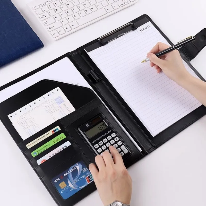 Multifunctional 4586 A4 Conference Folder Business Stationery Folder Leather Contract File FoldersTravel Document Folder
Multifunctional 4586 A4 Conference Folder Business Stationery Folder Leather Contract File FoldersTravel Document Folder