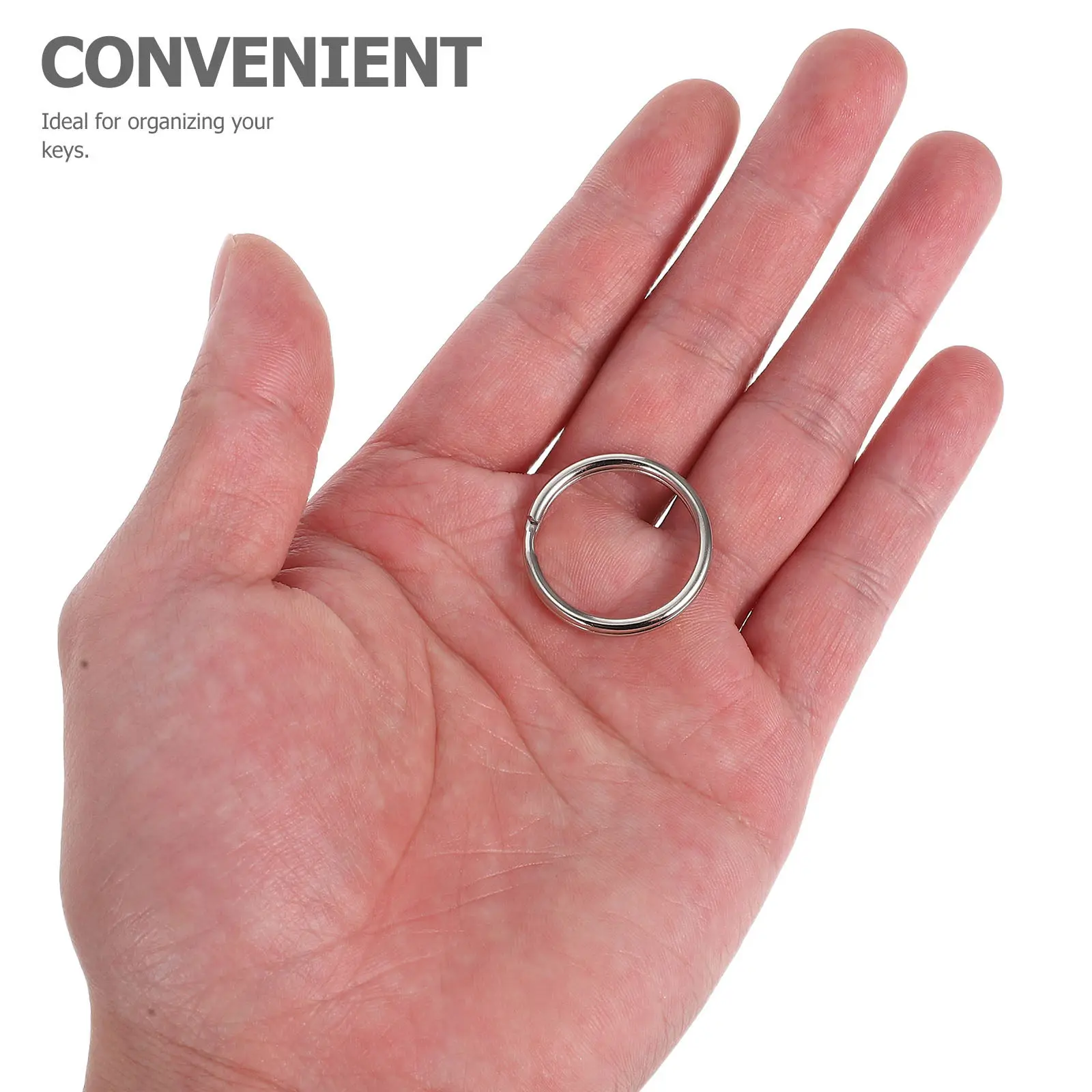 200Pcs Stainless Steel Key Rings Round Heavy Duty Split Keychain Clips for Keys Craft Projects Car Organization
200Pcs Stainless Steel Key Rings Round Heavy Duty Split Keychain Clips for Keys Craft Projects Car Organization