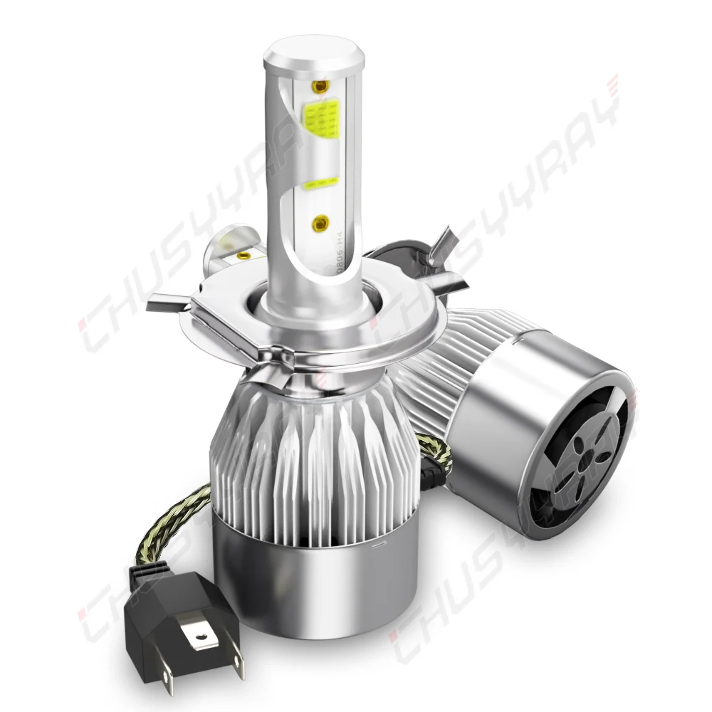 PCVBMLAUT 2PCS Car lights H4 Super Bright LED Headlights High Low Beam Fog Light Bulb White 6000K Minisize
PCVBMLAUT 2PCS Car lights H4 Super Bright LED Headlights High Low Beam Fog Light Bulb White 6000K Minisize