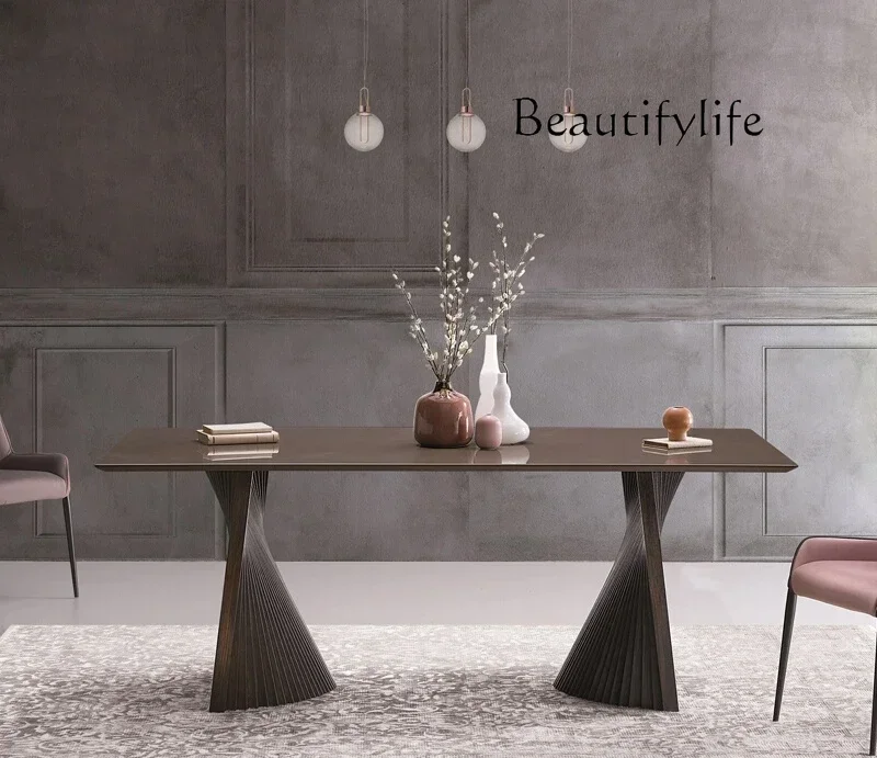 N Minimalist dining table household modern simple light luxury rectangular design special-shaped dining table high-end desk
N Minimalist dining table household modern simple light luxury rectangular design special-shaped dining table high-end desk
