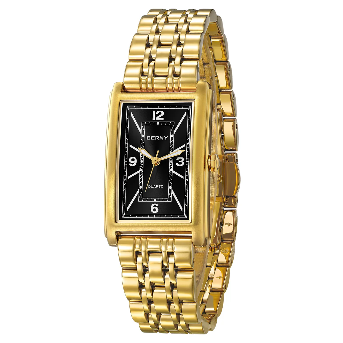 BERNYGold Watch for Men Square Watch Luminous Hands Texture Tank RectangularStainless Steel High Quality Luxury Men's Watch
BERNYGold Watch for Men Square Watch Luminous Hands Texture Tank RectangularStainless Steel High Quality Luxury Men's Watch