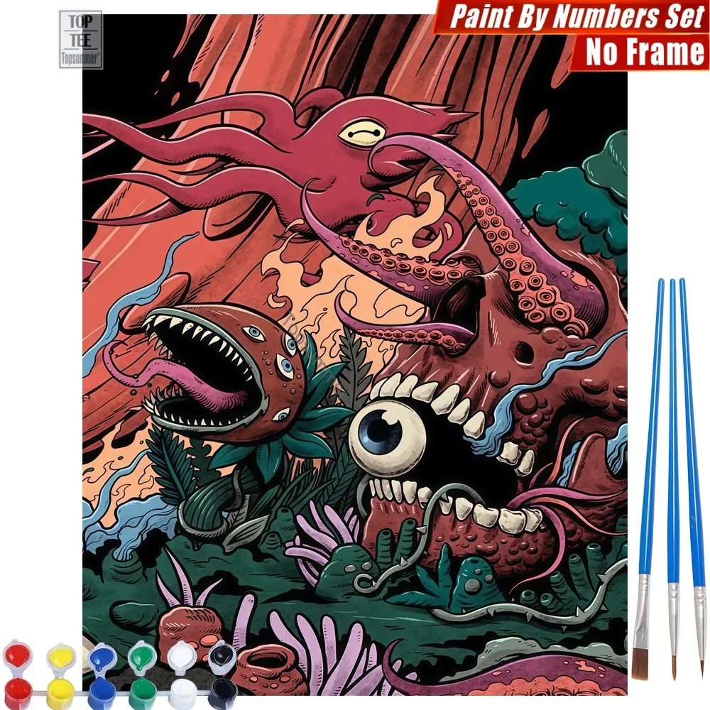Giant Squid Underwater Painting By Numbers Set - Squid Underwater Thrilling Relaxing Activities Christmas Gift For Mom
Giant Squid Underwater Painting By Numbers Set - Squid Underwater Thrilling Relaxing Activities Christmas Gift For Mom