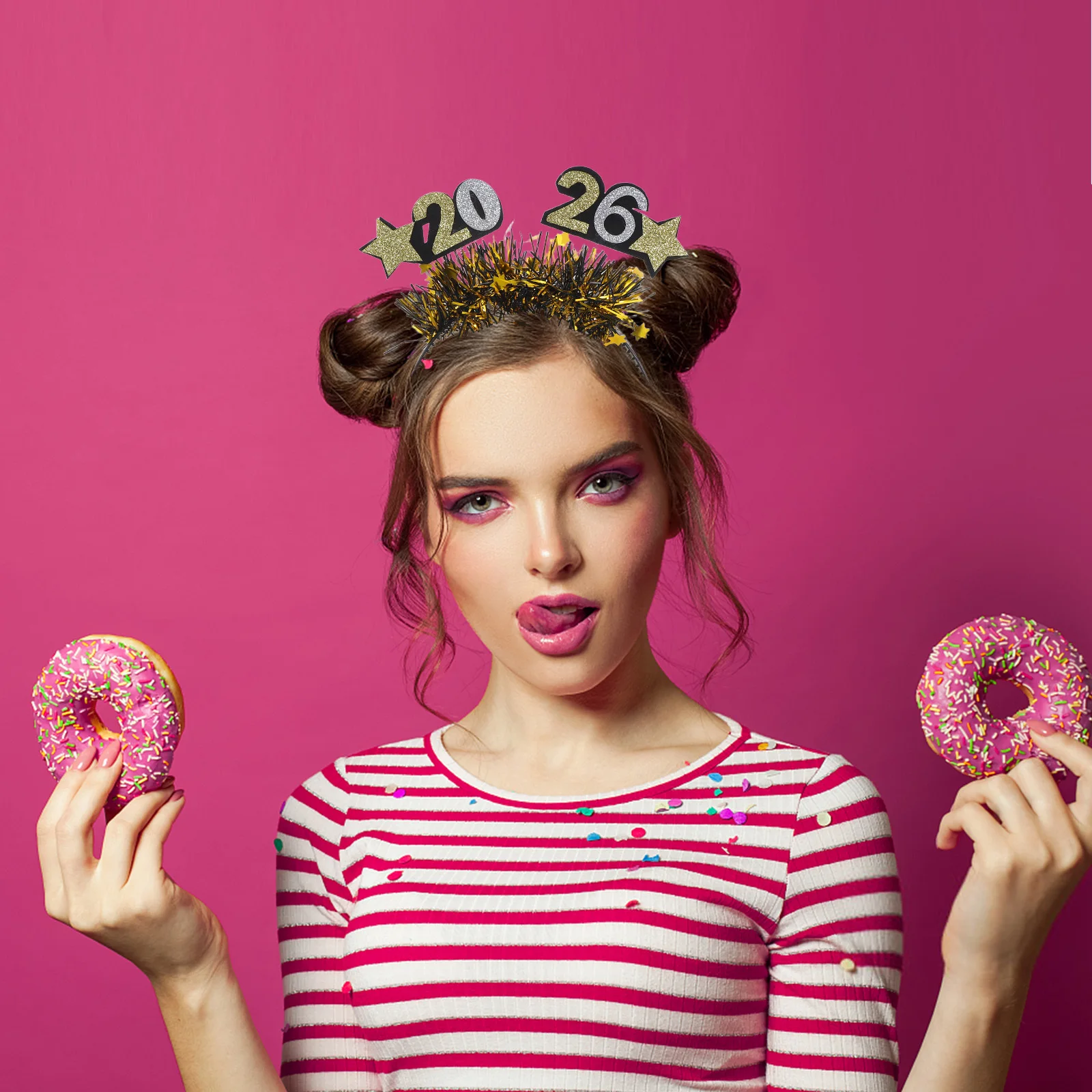 4Pcs 2026 New Year Hair Band Glitter Star Tassel Party Headdress for Graduation Celebration Night Wear Comfortable Lightweight
4Pcs 2026 New Year Hair Band Glitter Star Tassel Party Headdress for Graduation Celebration Night Wear Comfortable Lightweight