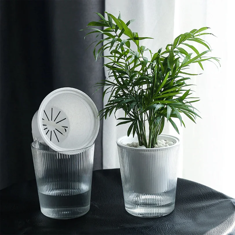 Clear Self Watering Planters Pots Household Anti Rot Self-Watering Planters for Living Room Plants Flowers
Clear Self Watering Planters Pots Household Anti Rot Self-Watering Planters for Living Room Plants Flowers
