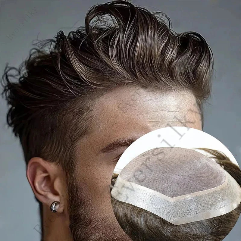 Durable Mono Lace&Ultra Thin PU Male Wig #2 #4 Dark Brown Men Toupee Human Hair #1B #1 Black Hair Undetectable Capillary Prosthe
Durable Mono Lace&Ultra Thin PU Male Wig #2 #4 Dark Brown Men Toupee Human Hair #1B #1 Black Hair Undetectable Capillary Prosthe