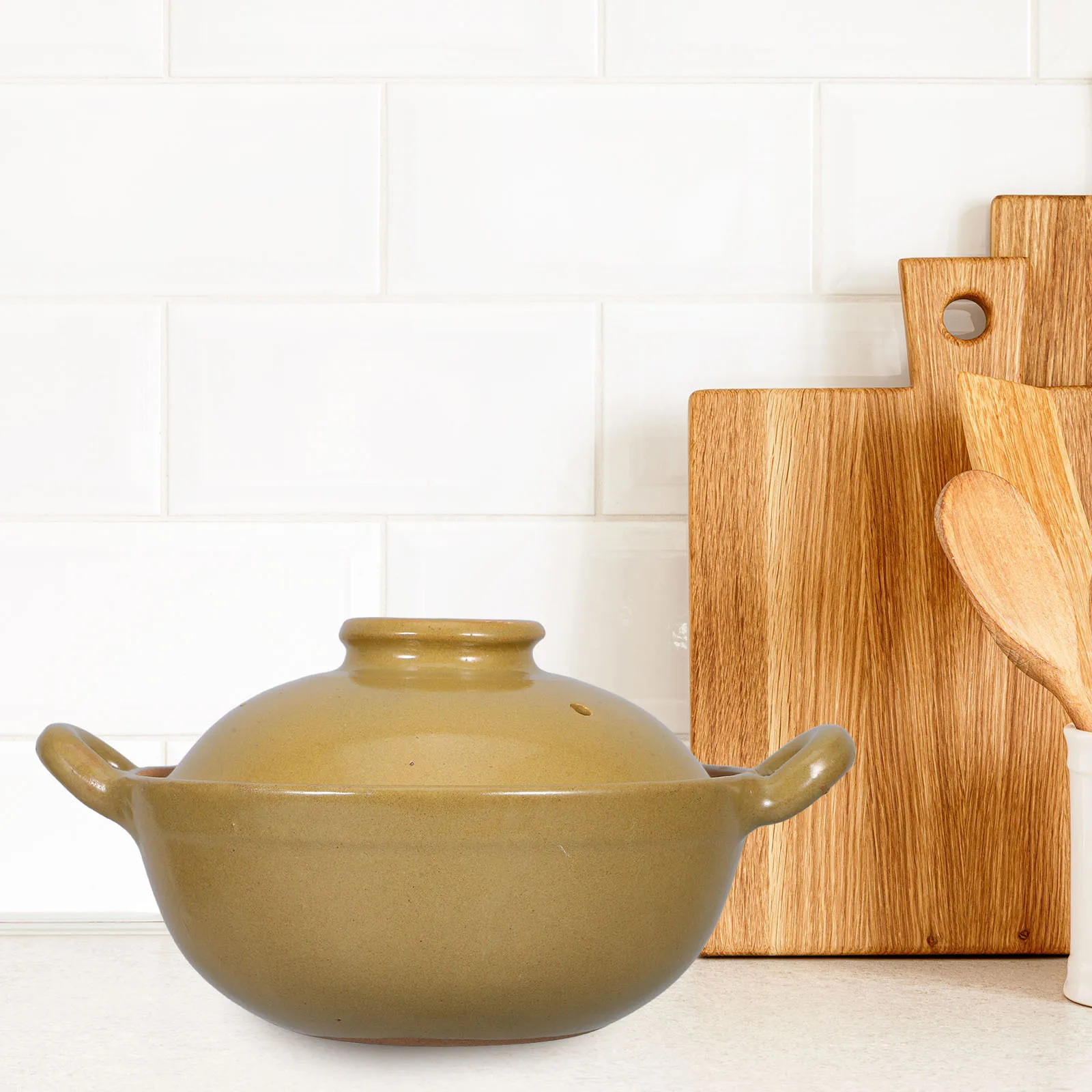 Casserole Pottery Clay Stewing Pot with Double Handle Smooth Design for Safe Cooking Braised Chicken Rice Soup Bibimbap Food
Casserole Pottery Clay Stewing Pot with Double Handle Smooth Design for Safe Cooking Braised Chicken Rice Soup Bibimbap Food
