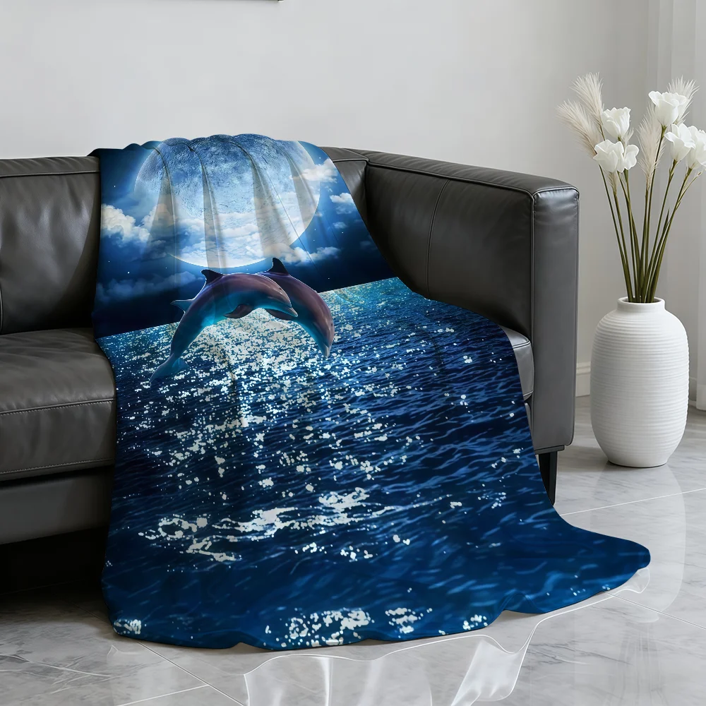 C-Cute Dolphin Pattern Blanket Soft Throw Blanket for Home Bedroom Bed Sofa Picnic Travel Office Rest Cover Blanket Gift
C-Cute Dolphin Pattern Blanket Soft Throw Blanket for Home Bedroom Bed Sofa Picnic Travel Office Rest Cover Blanket Gift